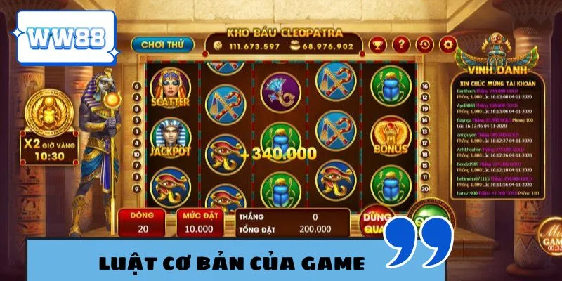 Luật chơi nổ hũ ăn tiền thật cực đơn giản