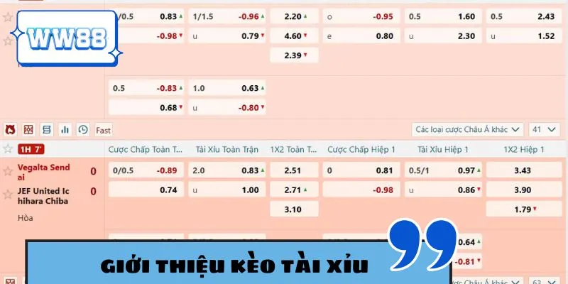 Tìm hiểu về kèo tài xỉu
